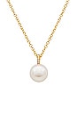view 2 of 2 Pearl Ball Drop Necklace in Yellow