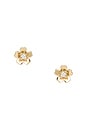 view 1 of 2 Mini Cherry Blossom Stud Earring in Gold