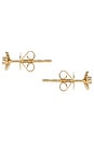 view 2 of 2 Mini Cherry Blossom Stud Earring in Gold