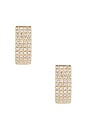 view 3 of 4 Diamond Jumbo Huggie Earrings in Gold
