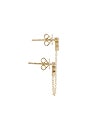 view 2 of 3 Graduated Diamond Double Chain Stud Earring in Gold
