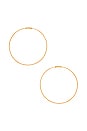 view 2 of 3 PENDIENTE THE PERFECT GOLD HOOP in 14K Yellow Gold