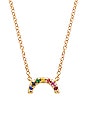 view 2 of 3 Rainbow Necklace in 14k Yellow Gold