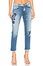 view 1 of 5 ДЖИНСЫ БОЙФРЕНД С ЦВЕТОЧНЫМ УКРАШЕНИЕМ in Light Wash