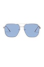 view 1 of 2 Corvus Sunglasses in Gold & Sky Blue Tint