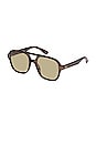 view 2 of 2 Whirlpool Sunglasses in Dark Tort & Khaki Tint