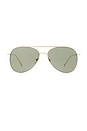 view 1 of 3 Alpha Sunglasses in Bright Gold