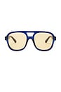 view 1 of 3 WHIRLPOOL 선글라스 in Navy & Golden Tint
