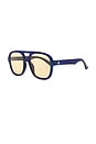 view 2 of 3 WHIRLPOOL 선글라스 in Navy & Golden Tint