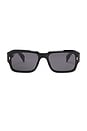 view 1 of 3 PLUTO 선글라스 in Black & Smoke Mono Polarized