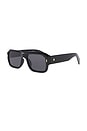 view 2 of 3 PLUTO 선글라스 in Black & Smoke Mono Polarized