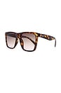 view 2 of 3 Kraz Sunglasses in Rose Tortoise & Rose Brown Gradient