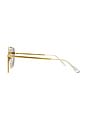view 3 of 3 Asteroid Sunglasses in Bright Gold & Brown Mono