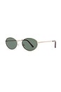 view 2 of 3 GAFAS DE SOL EPHERMERIS in Gold & Khaki Mono