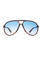 view 1 of 3 LUNETTES DE SOLEIL SKYVEIL  in Amber Tort & Sky Blue Grad Tint