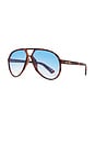 view 2 of 3 LUNETTES DE SOLEIL SKYVEIL  in Amber Tort & Sky Blue Grad Tint