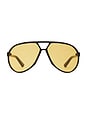view 1 of 3 LUNETTES DE SOLEIL SKYVEIL  in Black & Amber Tint
