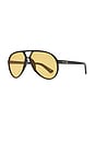 view 2 of 3 LUNETTES DE SOLEIL SKYVEIL  in Black & Amber Tint