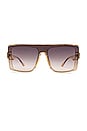 view 1 of 3 LUNETTES DE SOLEIL DELPHINUS in Sand & Brown Grad