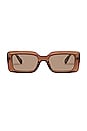 view 1 of 2 LUNETTES DE SOLEIL PARALLAX in Caramel, Cookie Tort & Ochre Tint