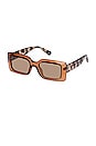 view 2 of 2 LUNETTES DE SOLEIL PARALLAX in Caramel, Cookie Tort & Ochre Tint