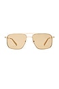 view 1 of 3 GAFAS DE SOL in Gold & Tan