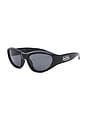 view 2 of 3 x Von Dutch Blackout Sunglasses in Black & Smoke Mono