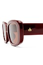 view 3 of 3 LUNETTES DE SOLEIL CERES in Burgundy & Burgundy Mono