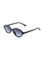 view 2 of 3 LUNETTES DE SOLEIL PYXIS in Black & Smoke Gradient