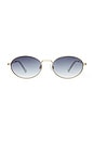 view 1 of 3 LUNETTES DE SOLEIL EPHERMERIS in Gold & Cool Smoke Gradient