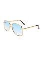 view 2 of 3 LUNETTES DE SOLEIL ALTAIR in Gold, Havana, & Sky Blue Gradient