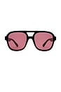 view 1 of 3 LUNETTES DE SOLEIL WHIRLPOOL in Black & Pink Tint
