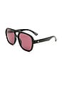 view 2 of 3 LUNETTES DE SOLEIL WHIRLPOOL in Black & Pink Tint