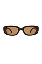 view 1 of 3 Ceres Sunglasses in Chocolate & Brown Mono
