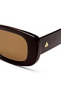 view 3 of 3 Ceres Sunglasses in Chocolate & Brown Mono