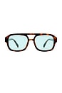 view 1 of 3 Aquarius Sunglasses in Havana & Turquoise Tint