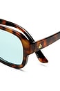 view 3 of 3 Aquarius Sunglasses in Havana & Turquoise Tint