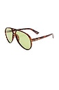 view 2 of 2 LUNETTES DE SOLEIL SKYVEIL in Dark Tort & Moss Tint