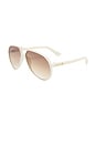view 2 of 2 LUNETTES DE SOLEIL SKYVEIL in Ivory & Brown Gradient