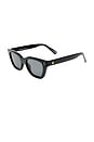 view 2 of 2 LUNETTES DE SOLEIL NIGHTGLOW in Black & Smoke Mono