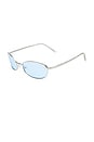 view 2 of 2 LUNETTES DE SOLEIL HIGHBEAM in Silver, Clear, & Sky Blue