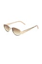 view 2 of 2 LUNETTES DE SOLEIL CLOUDFARE in Gold, Sand, & Brown Gradient Tint