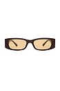 view 1 of 7 X Von Dutch Innocence Sunglasses in Chocolate