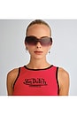 view 4 of 7 GAFAS DE SOL VON DUTCH TABLOID  in Gold & Black
