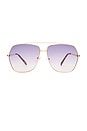 view 1 of 5 GAFAS DE SOL CELESTINE in Gold & Cookie Tort