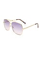 view 2 of 5 GAFAS DE SOL CELESTINE in Gold & Cookie Tort