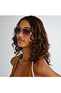 view 4 of 5 GAFAS DE SOL CELESTINE in Gold & Cookie Tort