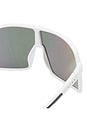 view 3 of 3 Blazars Sunglasses in White & Rainbow Mirror