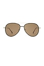view 1 of 3 Mirzam Sunglasses in Gold & Brown Mono