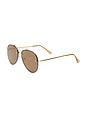 view 2 of 3 Mirzam Sunglasses in Gold & Brown Mono